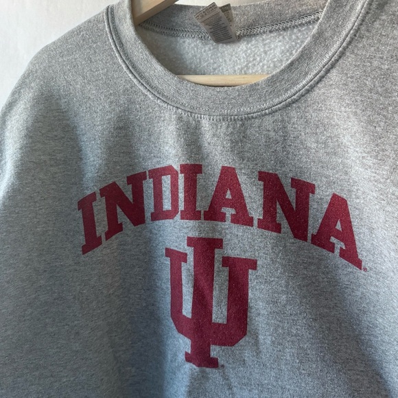 Indiana University Hoosiers IU Crewneck Sweatshirt Gray Size L - Picture 2 of 8